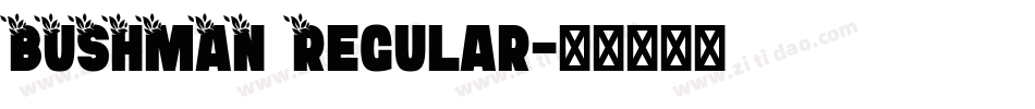 BUSHMAN Regular字体转换